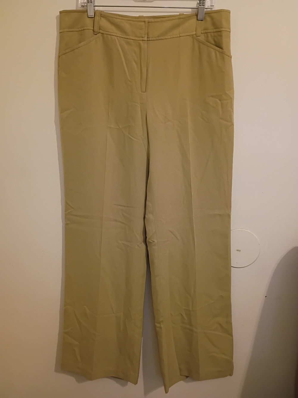 due per due Wide-Leg Women’s Dress Pants 100% Silk Sz 14